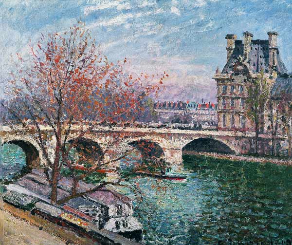 The Pont-Royal and the Pavillon de Flore de Camille Pissarro