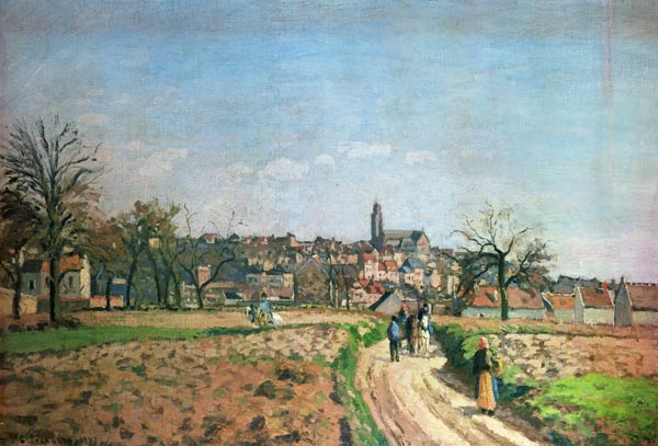 View of Pontoise de Camille Pissarro