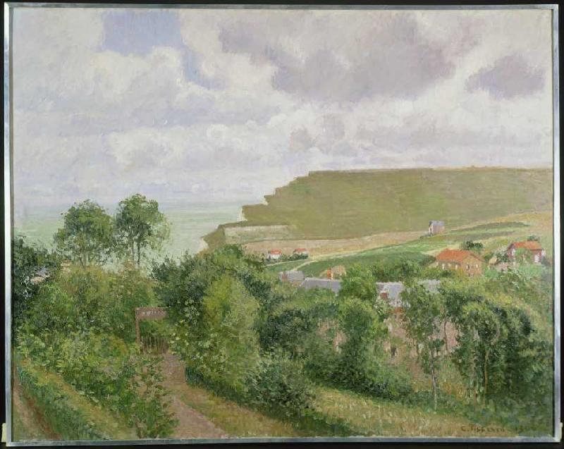 View of Berneval de Camille Pissarro