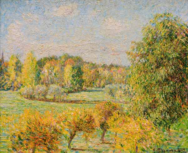 C.Pissarro / Autumn Mood with Nut Tree.. de Camille Pissarro