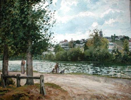 The Banks of the Oise at Pontoise de Camille Pissarro