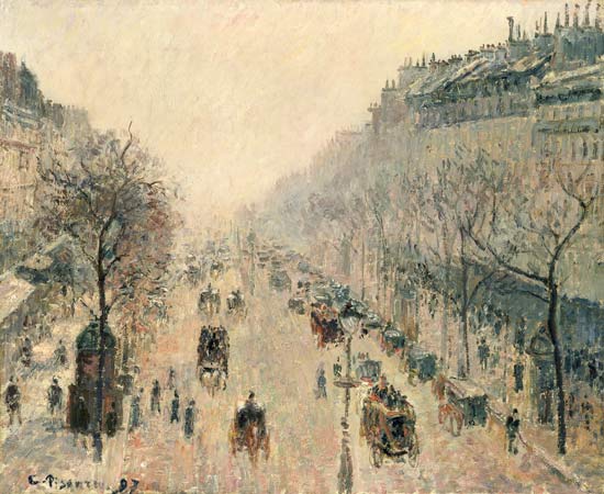 Boulevard Montmartre de Camille Pissarro