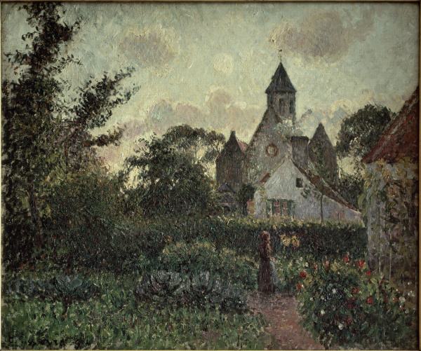 C. Pissarro / The Church in Knocke de Camille Pissarro