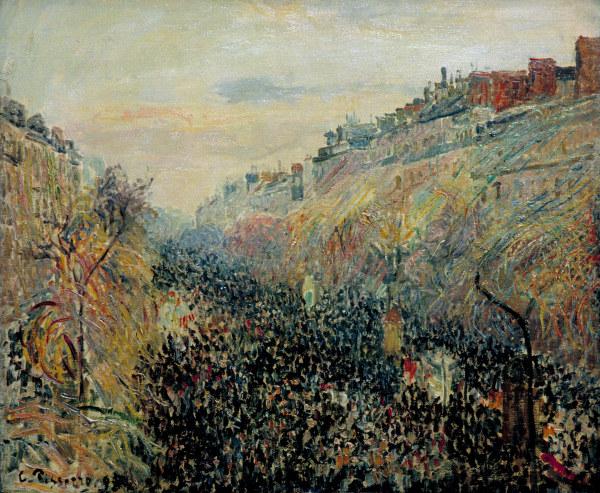 Camille Pissarro / Boulevard Montmartre de Camille Pissarro