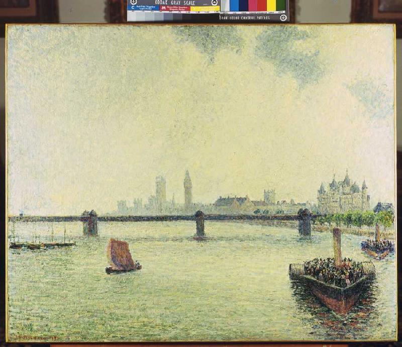 The Charing-Cross bridge in London de Camille Pissarro