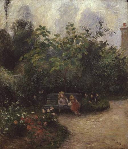 A Corner of the Garden at the Hermitage, Pontoise de Camille Pissarro