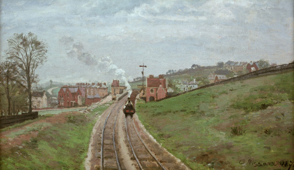 C.Pissarro / Lordship Lane Station /1871 de Camille Pissarro