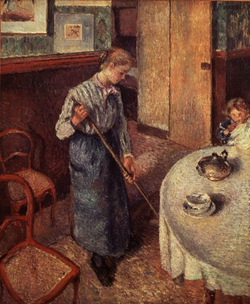 C.Pissarro / The Maid / 1882 de Camille Pissarro