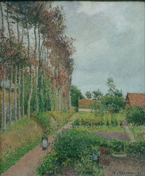 C.Pissarro, Gehöft der Auberge Ango de Camille Pissarro