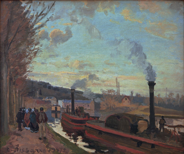 C.Pissarro, The Seine near Port-Marly de Camille Pissarro