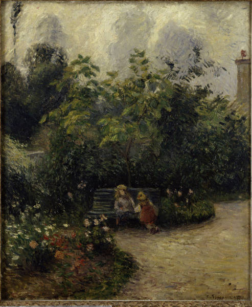 C.Pissarro / Garden in L''Hermitage de Camille Pissarro