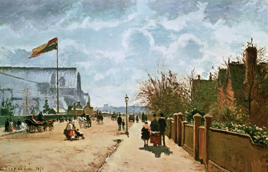 The Crystal Palace, London de Camille Pissarro