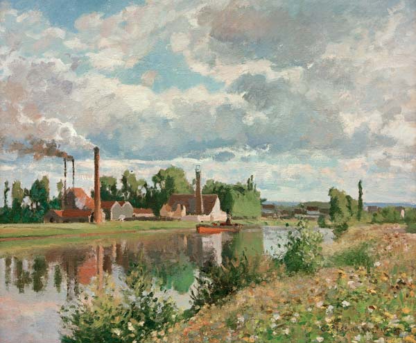The Oise at Pontoise de Camille Pissarro
