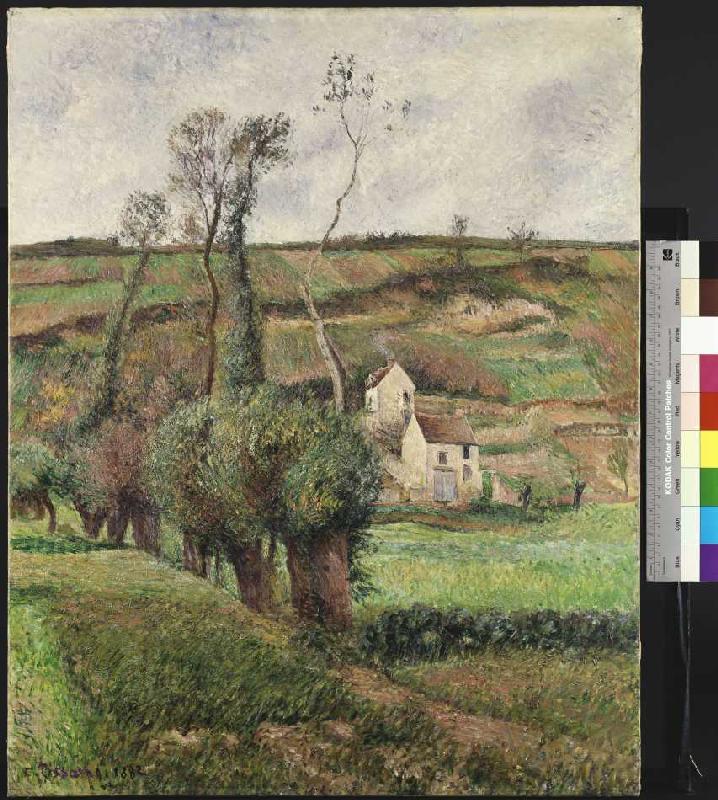 Die Kohlfelder in Pontoise de Camille Pissarro