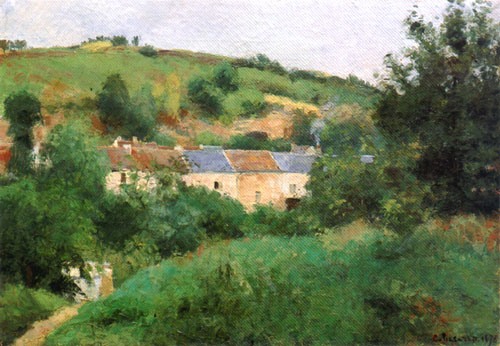The Dorfstrasse de Camille Pissarro