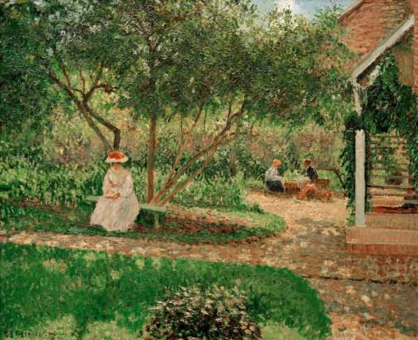 Pissarro / Coin de jardin à Eragny de Camille Pissarro