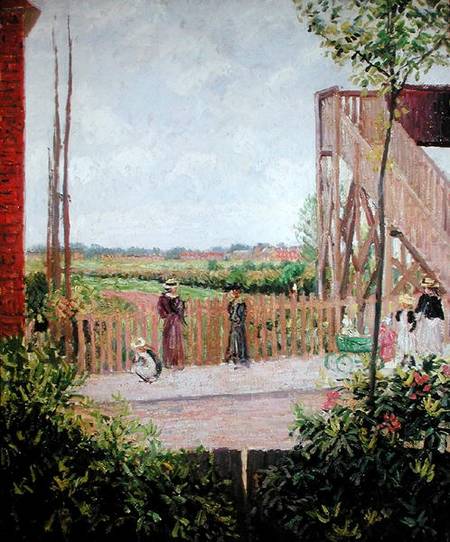 The Footbridge, Bath Road, Bedford Park de Camille Pissarro