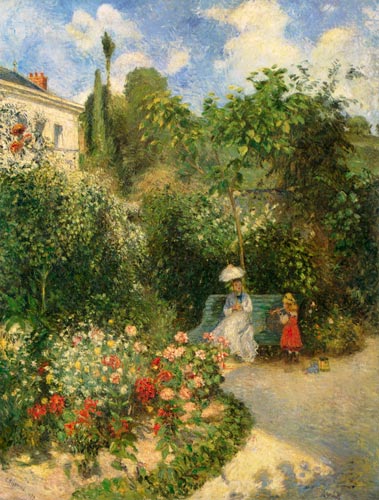 The garden in Pontoise de Camille Pissarro