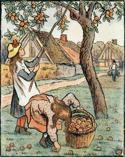 Gathering Apples, from 'Travaux des Champs' de Camille Pissarro