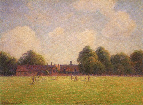 Hampton Court Green, London de Camille Pissarro