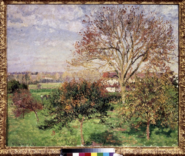 Autumn morning at Èragny de Camille Pissarro