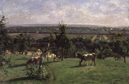 Hillside of Vesinet, Yvelines de Camille Pissarro