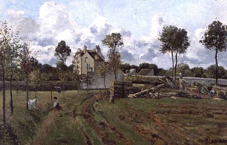 Landscape, Louveciennes de Camille Pissarro