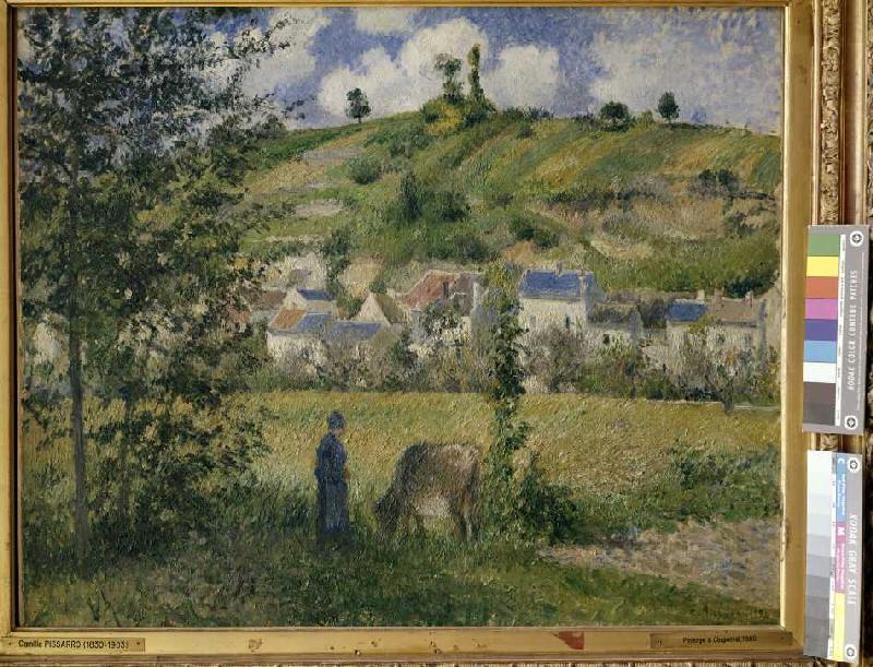 Countryside around Chaponval de Camille Pissarro