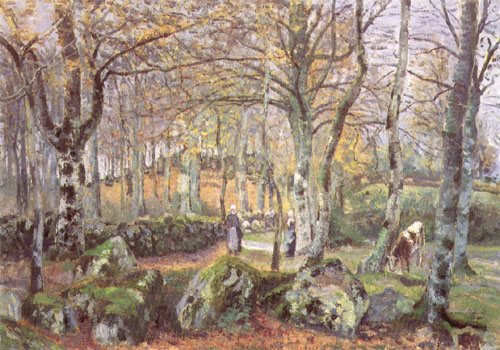 Landscape with lumps of rock, Montfoucault de Camille Pissarro