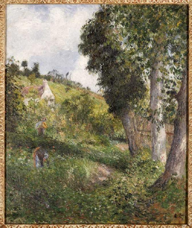 Landschaft mit Gemüsefeld bei Pontoise de Camille Pissarro