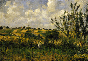 Countryside at Pontoise de Camille Pissarro
