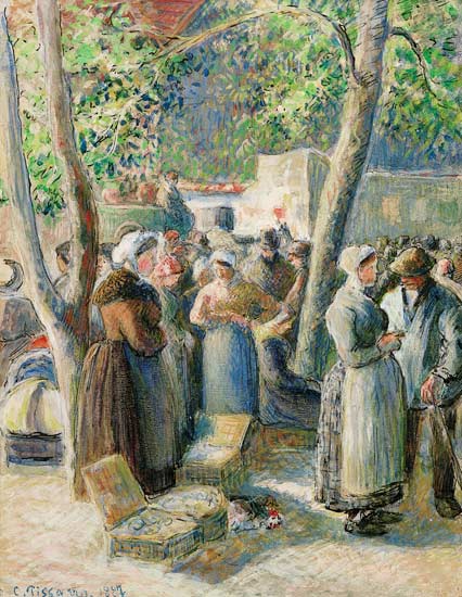 The market in Gisors de Camille Pissarro