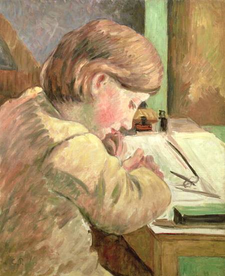 Paul Writing de Camille Pissarro