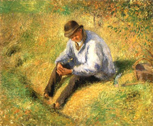 Père Melon at the rest de Camille Pissarro