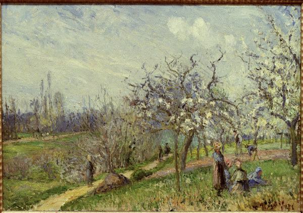 Pissarro/ Blühender Obstgarten/ 1872 de Camille Pissarro