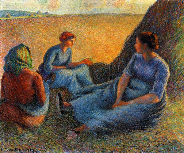 Rest at the hay harvest de Camille Pissarro