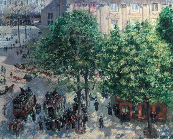 Place you Theatre in Paris. de Camille Pissarro