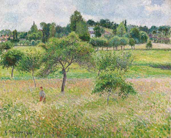 Pommiers à Éragny de Camille Pissarro