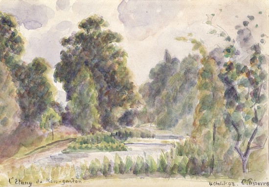 Pond at Kew Gardens de Camille Pissarro