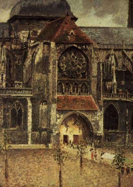 Portal of the Church of St. Jacques, Dieppe de Camille Pissarro