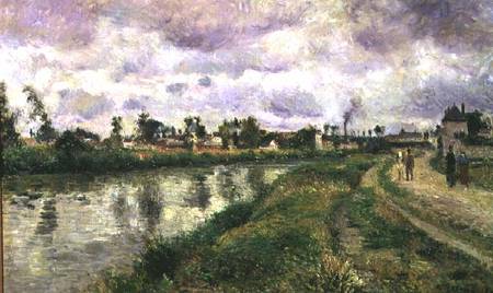 River Scene de Camille Pissarro