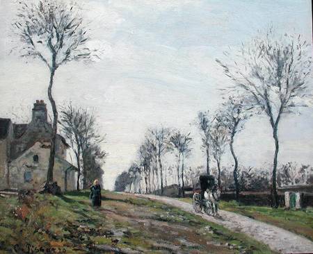 Road in Louveciennes de Camille Pissarro