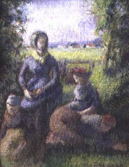 Rustic scene de Camille Pissarro