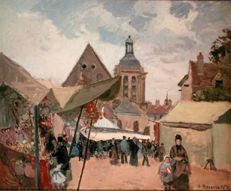 September Fete, Pontoise de Camille Pissarro