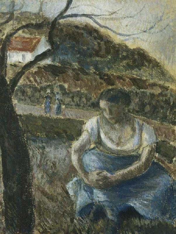 Sitzende Bäuerin (Paysanne Assise) de Camille Pissarro