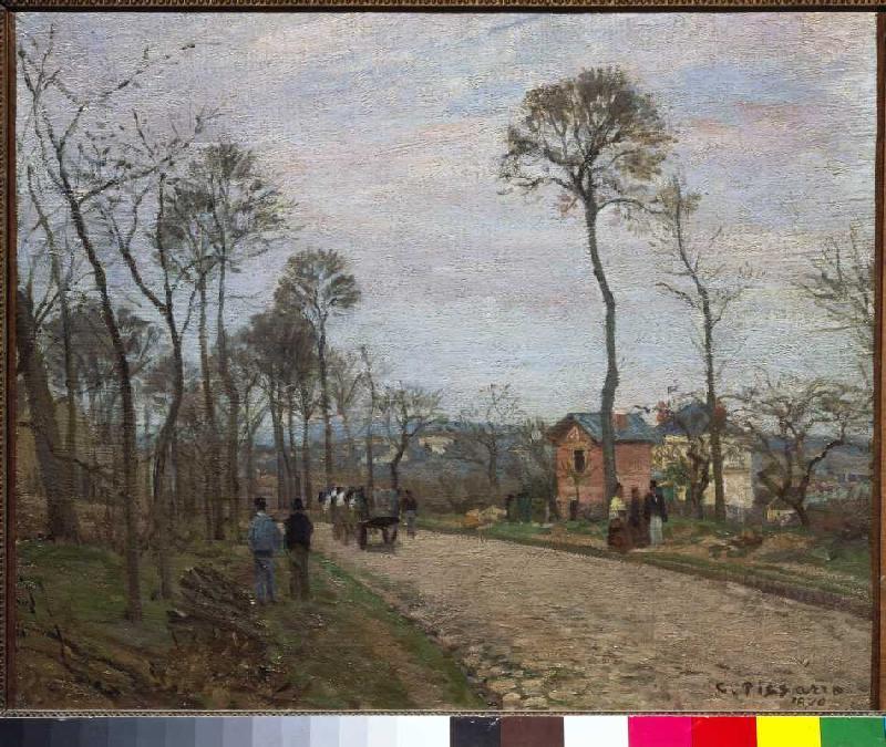 The Strasse of Louvecienne de Camille Pissarro