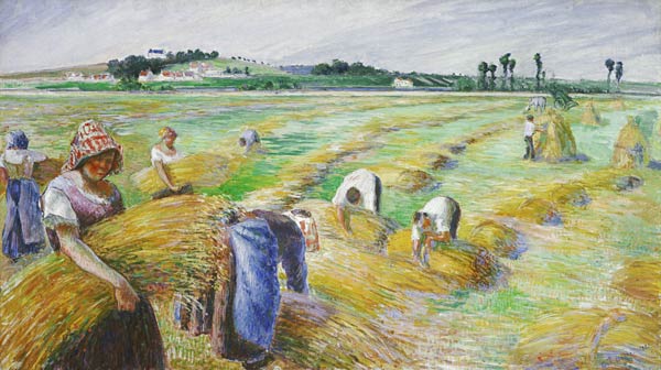 The Harvest de Camille Pissarro