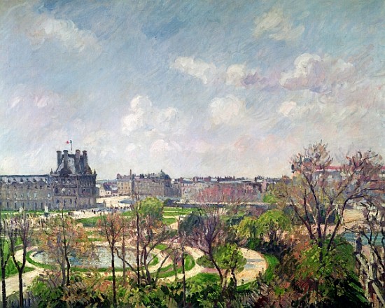 The Garden of the Tuileries, Morning, Spring de Camille Pissarro