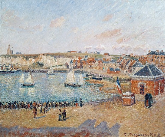 The Outer Harbour at Dieppe de Camille Pissarro