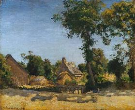 C.Pissarro, Landschaft (Dorf Melleraye)